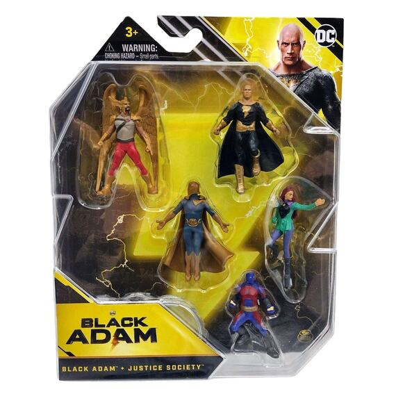 DC Black Adam Movie: BLACK ADAM + JUSTICE SOCIETY Figures! (2021, Spin Master) - Picture 1 of 3